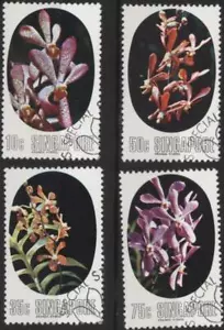 Singapore 1976 Orchids set of 4, fine used - Picture 1 of 1