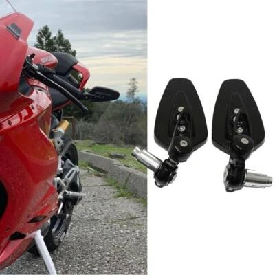 Espejos retrovisores laterales negros para Ducati Monster S2R 1000 7/8"" extremo de barra motocicleta Foto 1 de 4
