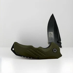 MTech 5” USA Ballistic MX-A848GN Folding Army Green Black Blade Locking - Picture 1 of 14