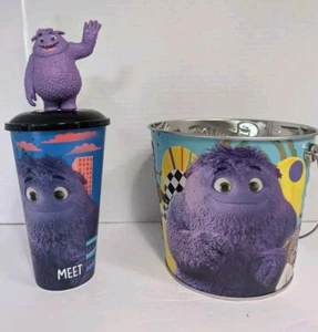 IF Regal Paramount Movie Popcorn Mini Bucket Cup W Topper Meet Blue Collectible - Picture 1 of 8