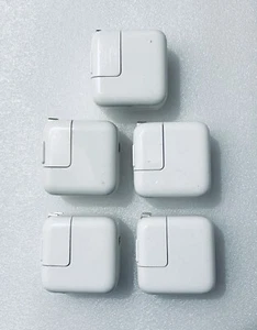 Lot Of 5 - Original/OEM Apple 12W USB Power AC Adapter/Charger Brick - A1401 - Picture 1 of 7