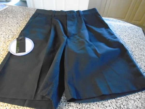 NEW RIFFA MENS NANO-TEX FABRIC GOLF SHORTS-SIZE-30 W-COLOUR-NAVY BLUE - Picture 1 of 7