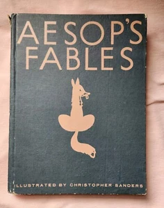 1940s Aesop's Fables Color llustrations, By Christopher Sanders HC 148 pages - Picture 1 of 20
