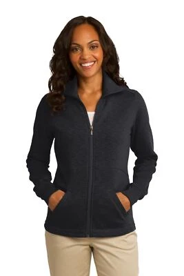 Port Authority Womens Slub Fleece Full-Zip Jacket L293 - Image 1 of 3