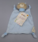 Kaufland Kuniboo Teddy Bear Baby Comforter Soother Blankie Blue Striped