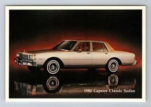 Caprice 1980 sedán clásico, coches, transporte, postal antigua vintage - Imagen 1 de 2