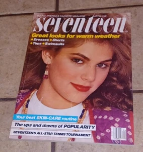 Seventeen Magazine April 1981 Super Sports Issue Melissa Gilbert GREAT VTG ADS - Picture 1 of 1