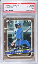 2005 Upper Deck Classics Paul Molitor #123 PSA 10 GEM MT HOF