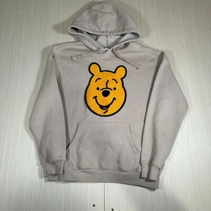 Disney Winnie The Pooh Hoodie Womens Large Sand Embroidered Long Sleeve Pullover - Picture 1 of 3