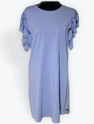 Vestido Matilda Jane Periwinkle Azul Ojales Mangas Acampanadas Hasta la Rodilla Nuevo con Etiquetas Talla S Foto 1 de 4