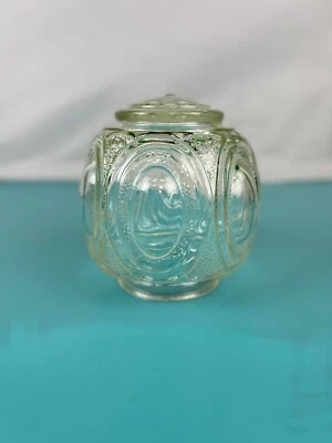 Lámpara de techo antigua Art Nouveau ornamentada cúpula de vidrio - rara - tamaño pequeño Foto 1 de 4