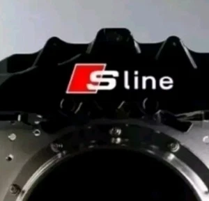 6x Pegatinas de pinza de freno de rueda para Audi S Line logotipo de coche 6 uds - Imagen 1 de 1