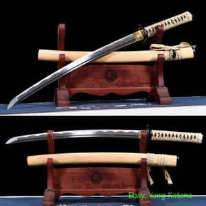 Carbon Steel Sharp Blade Wakizashi Japanese Samurai Sword Katana Full Tang #1233 - Picture 1 of 12