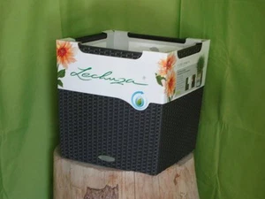 LECHUZA Blumentopf Pflanzgefäß - CUBE COTTAGE 40 - granit Würfel Komplettset - Bild 1 von 1