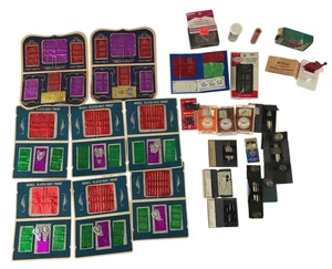 Sewing Needles & 5 Thimbles Lot Vintage 21 Packages Boye Susan Milwards Harper - Picture 1 of 16