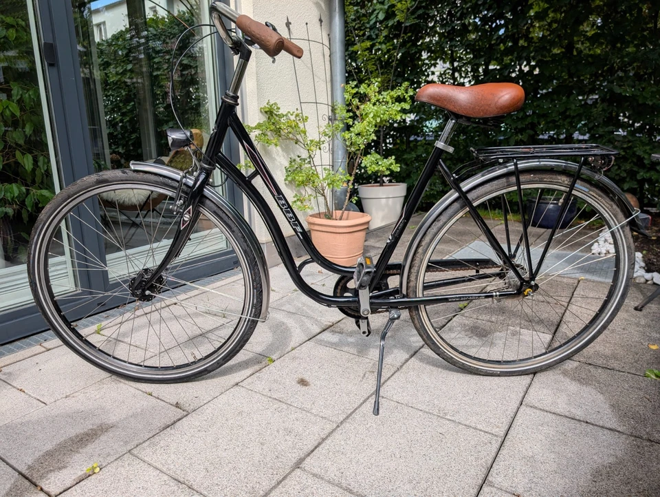 BBF Damenfahrrad Cityrad schwarz, 28 Zoll, 3-Gang Shimano - Bild 1 von 4