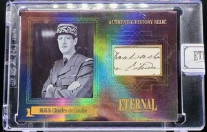 Charles de Gaulle 2024 Eternal Cuts World Celebrities Edition History Relic /99 - Bild 1 von 2