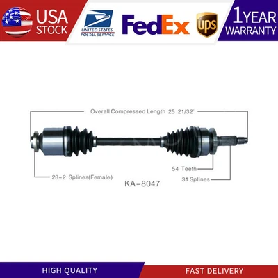 Шарниры переднего правого вала оси CV для Kia Sedona 3,5 л 3,8 л 2006-2012 2014 годов выпуска - Изображение 1 из 3