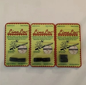 Lot of 3 LineLoc Fishing Rod Line Keeper 2 Pack Hook Holder Store/Transport Rod - Picture 1 of 6