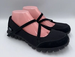 SKECHERS EZ FLEX 2 DAMEN WANDERSCHUHE STOFF & WILDLEDER SCHWARZ GRÖSSE 9 US - Bild 1 von 10