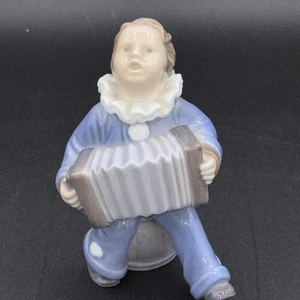 Royal Copenhagen 3667 Boy Playing with Accordion Porcelain Figurine 4 1/4" - Picture 1 of 7