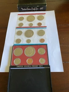 Vintage US mint 1977 Proofs 3 Sets - Picture 1 of 4