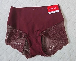 SPANX UNTERZIE-TECTABLE Sp0515 GLATTE SPITZE HI-HIPSTER HÖSCHEN Sangria GRÖSSE X-Small - Bild 1 von 5