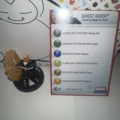 Heroclix Incredible Hulk Set Ghost Rider (Ketch) #037 ¡Figura súper rara con tarjeta! Foto 1 de 2