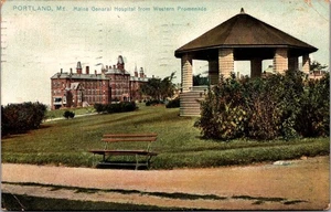 MAINE GENERAL HOSPITAL Portland, Maine ME TUCK'S c1908 Raphotype 5996 Postcard - Imagen 1 de 2