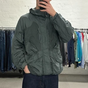 Fila technical windbreaker jacket Mens XL khaki full zip retro gorpcore Y2K - Picture 1 of 8