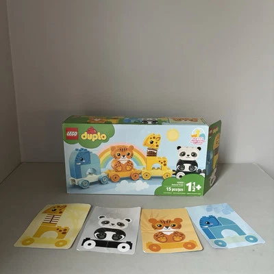 Lego Duplo 10955 Animal Train Complete Set Tiger Panda Giraffe Elephant - Image 1 of 4