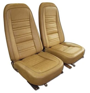 Fundas de asiento Corvette 1970-1978 hechas en EE. UU. cuero como todos los colores originales C3 NUEVAS - Imagen 1 de 2