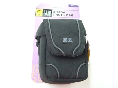 DIGITAL CAMERA COMPACT CASE POUCH BAG PADDED TRAVEL CASELOGIC DCB4 BLACK - Image 1 of 4