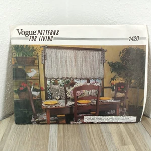 Sewing Pattern For Living Contemporary Dining Room UNCUT Vogue - Picture 1 of 3