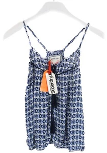 Superdry Ibiza Print Cami Top T-Shirt Damen M Ärmellos Muster - Bild 1 von 7