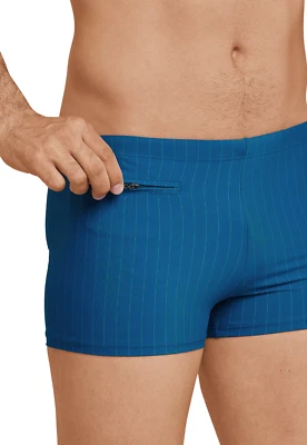 Schiesser Aqua Uomo Pantaloncini da Bagno Retrò Swimmshort Tg. 5-9 M-3XL Boxer - Immagine 1 di 4