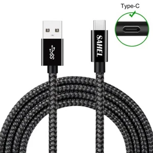 Cavo USB C 1to USB A USB C cavo ricarica rapida sincronizzazione dati intrecciato 2M - Foto 1 di 6