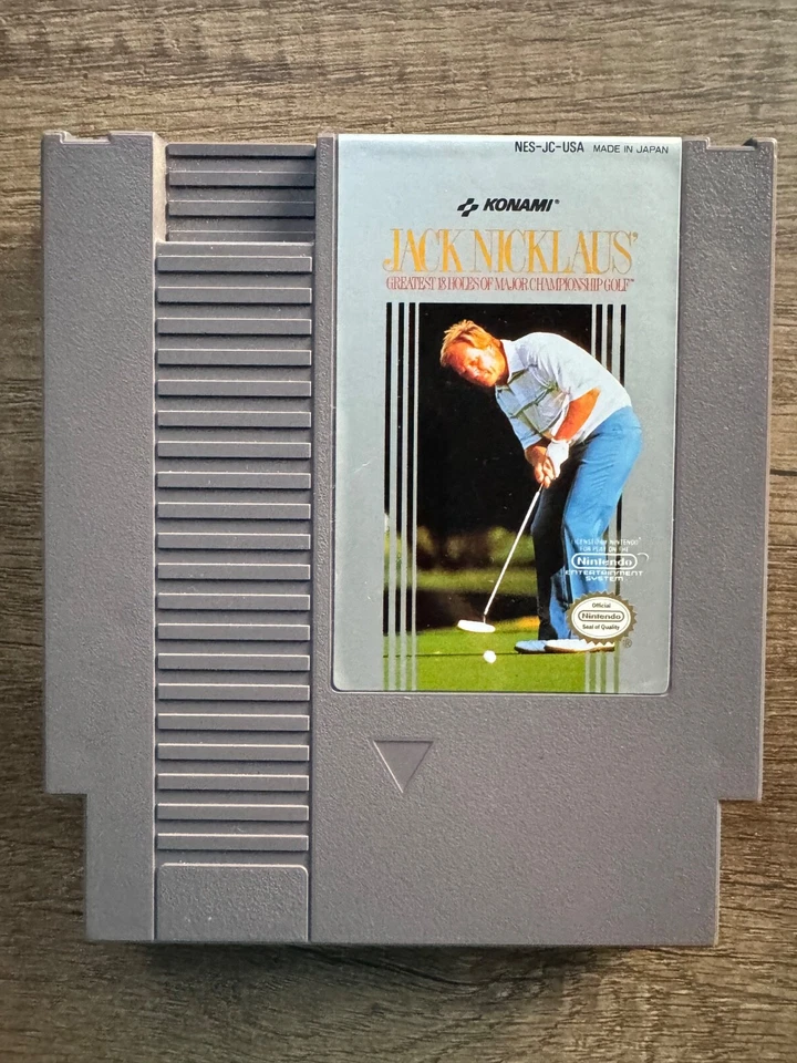 Jack Nicklaus Golf 1980s NES Nintendo Video Game Cartridge Sports - Image 1 of 1