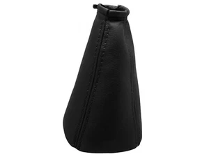 Black Stitch Fits SEAT ALHAMBRA (1995-2000) Gear Gaiter 100% Leather - Imagen 1 de 1