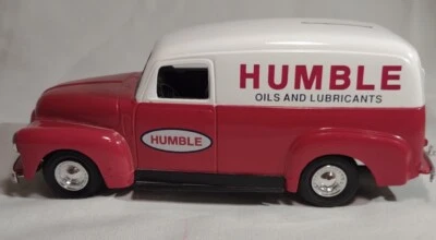 Ertl Humble Oils & Lubricants 1951 GMC Panel Van Die Cast Metal Bank  - Image 1 of 4