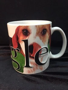 Beagle Kaffeebecher von Americaware groß 18 Unzen 3D-geprägter Schriftzug 2014 sehr guter Zustand - Bild 1 von 8