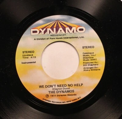 Soul 45 The Dynamos - We Don'T Need No Help / You Can Do It By Yourself On Dynam - Image 1 of 2