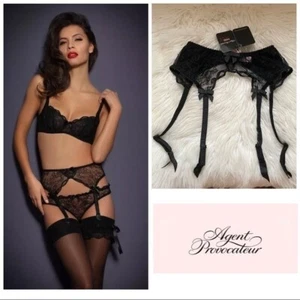 New! NWT AGENT PROVOCATEUR Love Lace Suspenders Small S 2 MSRP: $190 - Picture 1 of 13