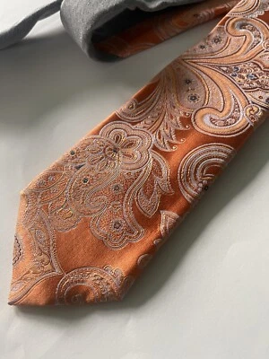 Corbata de vestir Samuelsohn para hombre en Italia 124179 de seda estampada Foto 1 de 4