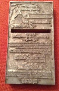 Vintage Printing Press Plate On Wood Block Dr Scholl's Foot Comfort - Picture 1 of 5