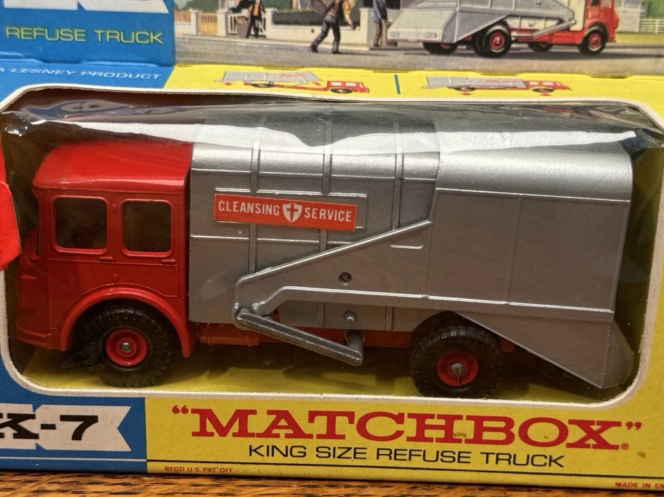 MATCHBOX King Size K-7 SO Refuse Garbage Truck, Original Box - Image 1 of 4