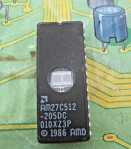 1pcs AM27C512-205DC 64KX8, 200ns, CMOS,UV EPROM CDIP28 AMD - Imagen 1 de 1