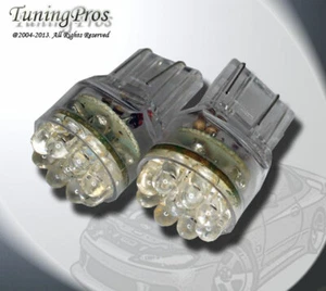 (1 Pair) Set of 2 pcs Front Side Marker T20 Wedge 15 Yellow LED Light Bulb 7443 - Bild 1 von 3