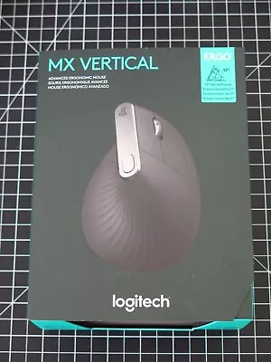 Logitech MX Vertical Wireless Mouse Bluetooth or USB PC Mac Rechargeable - Image 1 of 4