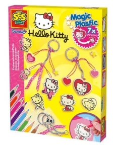 SES Creative Zauberschrumpffolie Magic Plastic Hello Kitty Anhänger Bastelset - Bild 1 von 1